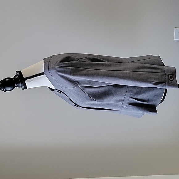 Theory Peplum Wool Blend Lined Women Size 12 Button Closure Blazer Jacket - Picture 2 of 14